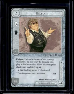 1995 Middle-Earth Collectible Card Game MECCG Bilbo - Image 1