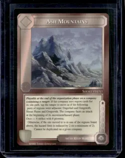 1995 Middle-Earth Collectible Card Game MECCG Ash Mountains - Image 1