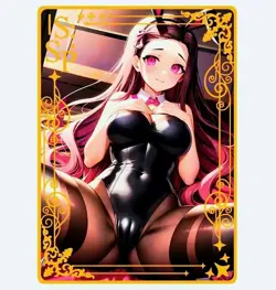 Waifu Anime Cards TCG | Nezuko Kamado - Demon Slayer [ METAL CARD ] Hentai Girl - Image 2