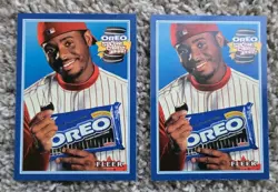 MLB Ken Griffey Jr.OF Cincinnati Reds 2000 Fleer/Skybox Oero 2 Card Lot Food!! - Image 1