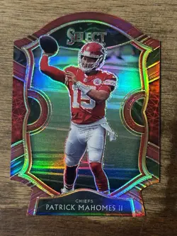 2020 PANINI SELECT PATRICK MAHOMES II #2 MAROON / TRI-COLOR DIE-CUT 2 CARD LOT - Image 3