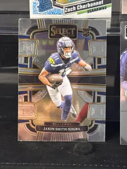 2023 Jaxon Smith-Njigba 4 Card Rookie Lot 2 Charbonnet Seahawks Rookies Optic - Image 3