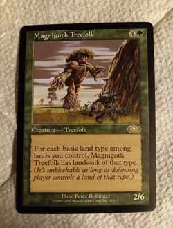 MTG Magnigoth Treefolk Planeshift 82/143 Rare LP - Image 3