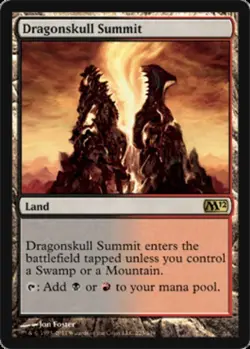 MTG Dragonskull Summit, Magic 2012, Heavily Played, English - Image 1