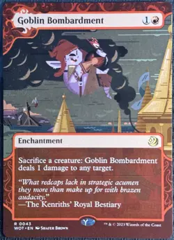 MTG • Goblin Bombardment 43 • Wilds of Eldraine: Enchanting Tales • R • LP - Image 1