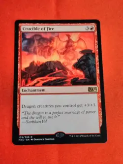 Crucible of Fire #139 RARE - Magic 2015 M15 MTG - Unplayed Mint+ - Image 1