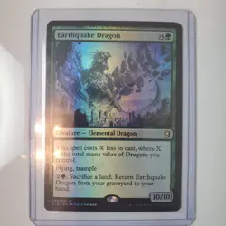 Earthquake Dragon Battle for Baldur's Gate #228 NM FOIL - Image 1