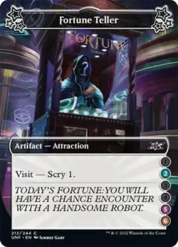 Fortune Teller (2-5-6) - 212 - Extended Foil - Unfinity - NM Pack Fresh - Image 1