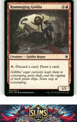 Magic the Gathering MTG Ixalan Rummaging Goblin #160 Buy 2 Get 1 - Image 1