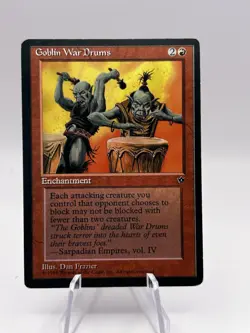 Goblin War Drums Fallen Empires MTG MP - Image 1