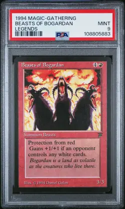 BEASTS OF BOGARDAN Legends PSA 9 MTG [Nostalgium] - Image 1