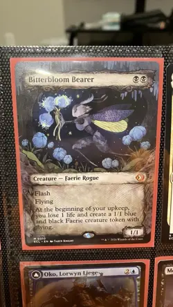 MTG - Bitterbloom Bearer (showcase) Lorwyn Eclipsed Near Mint - Image 1
