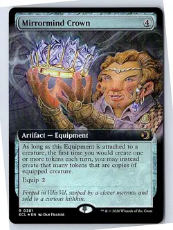 Mirrormind Crown (Extended Art) R Lorwyn Eclipsed 381 FOIL Near Mint - Image 1