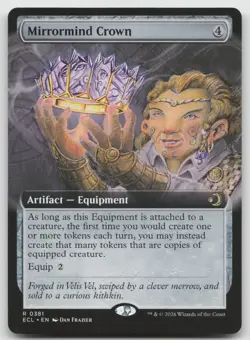 Mirrormind Crown (Extended Art) R Normal Lorwyn Eclipsed 381 NM - Image 1