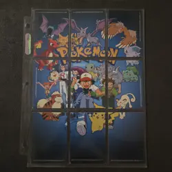 Vintage 1999 Pokemon TV Animation Series 1 Complete 9 card Puzzle Set NM LP - Image 1