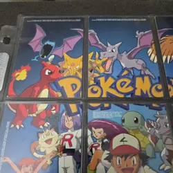 Vintage 1999 Pokemon TV Animation Series 1 Complete 9 card Puzzle Set NM LP - Image 4