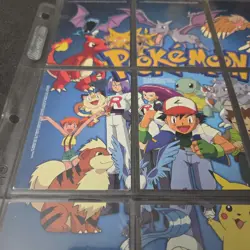 Vintage 1999 Pokemon TV Animation Series 1 Complete 9 card Puzzle Set NM LP - Image 5