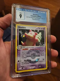 (POP 11) CGC 9 MINT Pokemon Slowbro Reverse Holo EX Fire Red Leaf Green 14/112 - Image 1