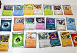 Pokemon Destined Rivals OPEN BOX w/87 basic cards, Dice, Energy Markers Perfect - Image 3