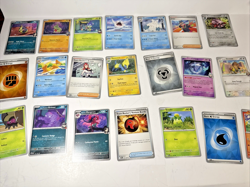 Pokemon Destined Rivals OPEN BOX w/87 basic cards, Dice, Energy Markers Perfect - Image 4