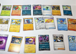 Pokemon Destined Rivals OPEN BOX w/87 basic cards, Dice, Energy Markers Perfect - Image 5