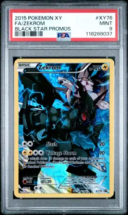 2015 POKEMON XY BLACK STAR PROMO ZEKROM #XY76 PSA 9 MINT #118288037 - Image 1