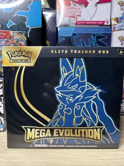 Pokemon ETB Mega Evolution Lucario Elite Trainer Box Factory Sealed -rare - Image 1