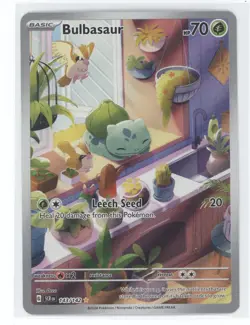 2024 Pokemon S&V Stellar Crown Bulbasaur Secret Rare #143/142 - Image 1