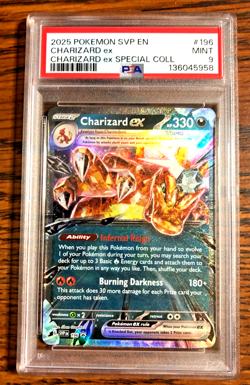 Charizard EX Black Star Promo #196 - PSA MINT 9 - Special Collection - Pokemon - Image 1
