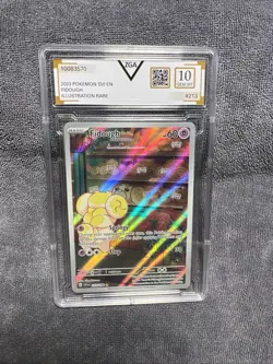 Fidough 213/198 Scarlet & Violet Illustration Rare Holo Pokemon ZGA 10 GEM MINT - Image 1