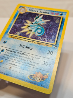 Misty's Seadra 9/132 Gym Heroes PreRelease Promo Pokemon 1243 - Image 2