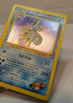 Misty's Seadra 9/132 Gym Heroes PreRelease Promo Pokemon 1243 - Image 3