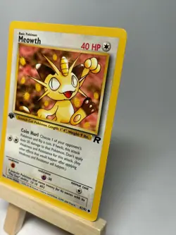 Pokemon Team Rocket Meowth 62/82 1st Edition NM-MT Never Played - Image 3