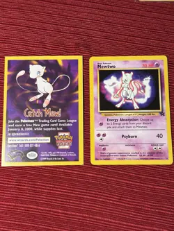 Mewtwo (Movie Promo) 03/53 Wotc Promo Regular Near Mint Vintage Pokemon Movie - Image 1