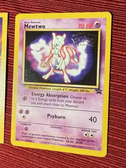 Mewtwo (Movie Promo) 03/53 Wotc Promo Regular Near Mint Vintage Pokemon Movie - Image 2