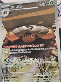 Pokemon Crustle 186/182 Sv10: Destined Rivals NM - Image 2