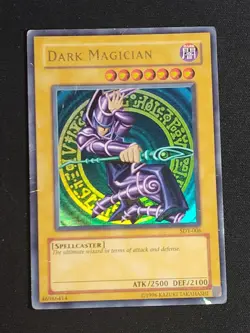 Dark Magician SDY-006 Unlimited Ultra Rare Yu-Gi-Oh Card DAMAGED - Image 1