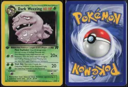 DARK WEEZING 14/82 HOLO RARE TEAM ROCKET POKEMON 1ST EDITION - Image 3