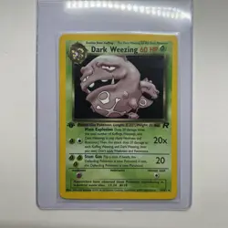 Pokemon Dark Weezing 1st Edition 14/82 Holo Team Rocket Rare - Image 1
