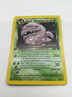 Pokemon Dark Weezing 1st Edition 14/82 Holo Team Rocket Rare - Image 4