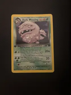 Pokemon Card Dark Weezing 14/82 Team Rocket Holo Rare 1st Edition Near Mint - Image 1