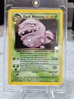 Dark Weezing - 1st Edition Team Rocket 14/82 Rare Holo Pokemon TCG - LP - Image 2