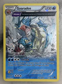 Pokemon TCG Gyarados Full Art Holo Rare Card 21/98 Ancient Origins LP - Image 1