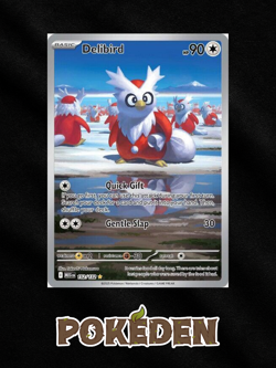 Pokemon Delibird 152/132 Mega Evolution Illustration Rare Holo NM English - Image 1