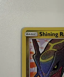 Shining Rayquaza Pokemon Card - Shining Legends Holo Rare 56/73 NM - Image 2
