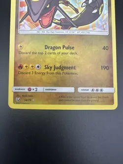 Pokemon TCG Shining Rayquaza 56/73 Shining Legends Holo English NM Card - Image 5