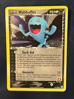 Rocket's Wobbuffet 🌀 47/109 Pokemon Team Rocket Returns Reverse Holo Stamped - Image 1