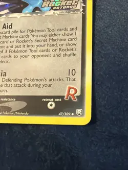 Rocket's Wobbuffet 🌀 47/109 Pokemon Team Rocket Returns Reverse Holo Stamped - Image 4