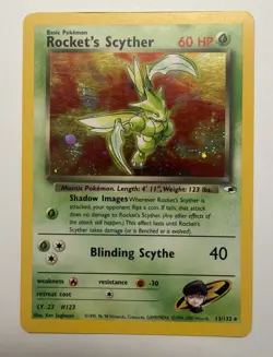Rocket’s Scyther - Team Rocket - 13/132 - Rare - LP - Vintage Pokemon Card - Image 1