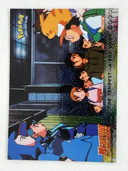 Pokemon TOPPS Mewtwo Strikes Back Textured HOLO The Tempest - A Bad Omen #15 - Image 1